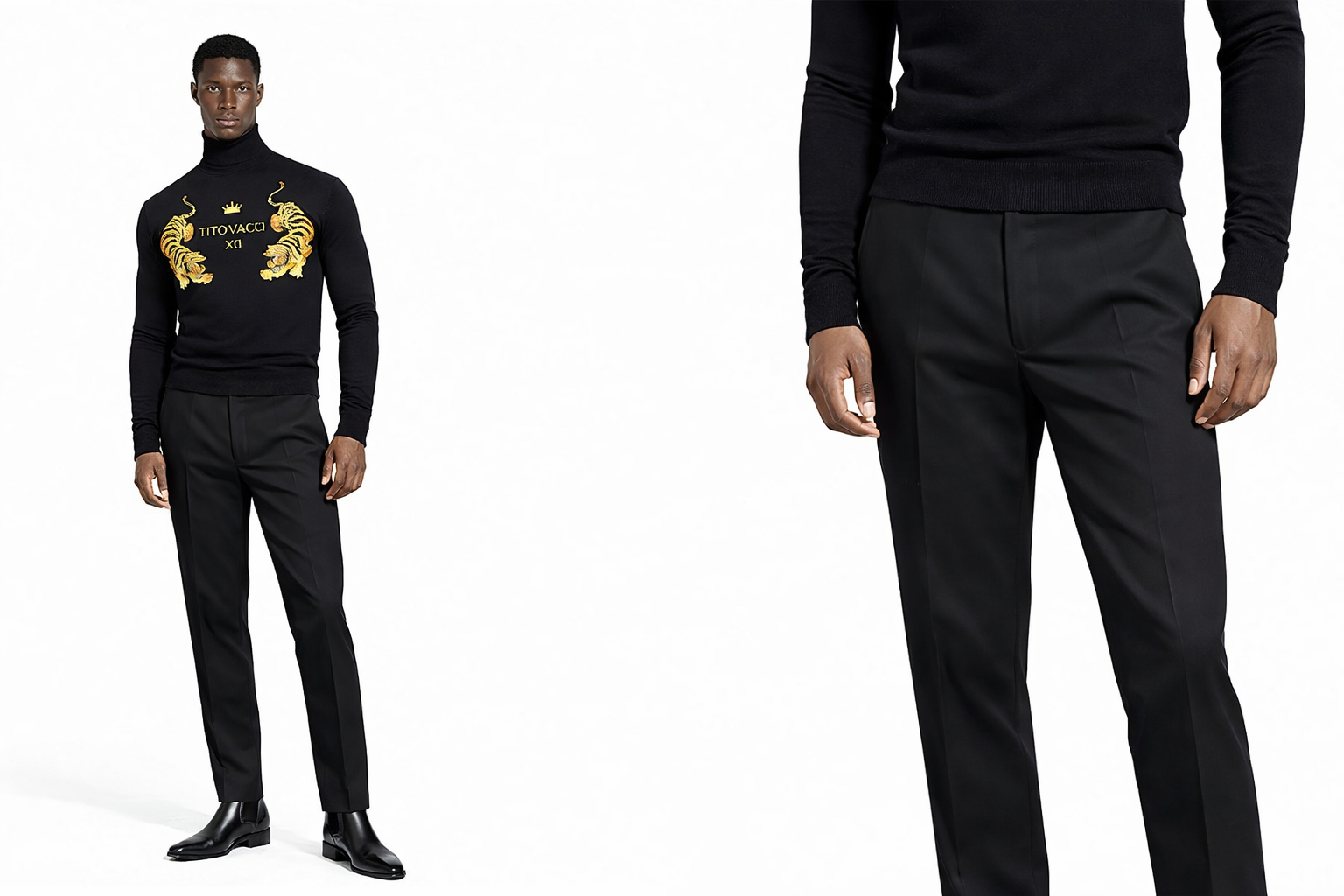 Tito Vacci XO Tiger Turtleneck Sweater - Image 2