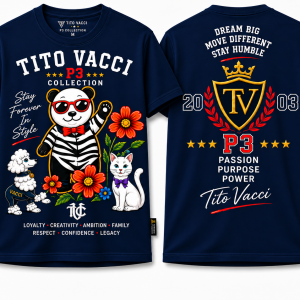Tito Vacci P3 “Stay Forever In Style” Signature Tee – Panda Edition