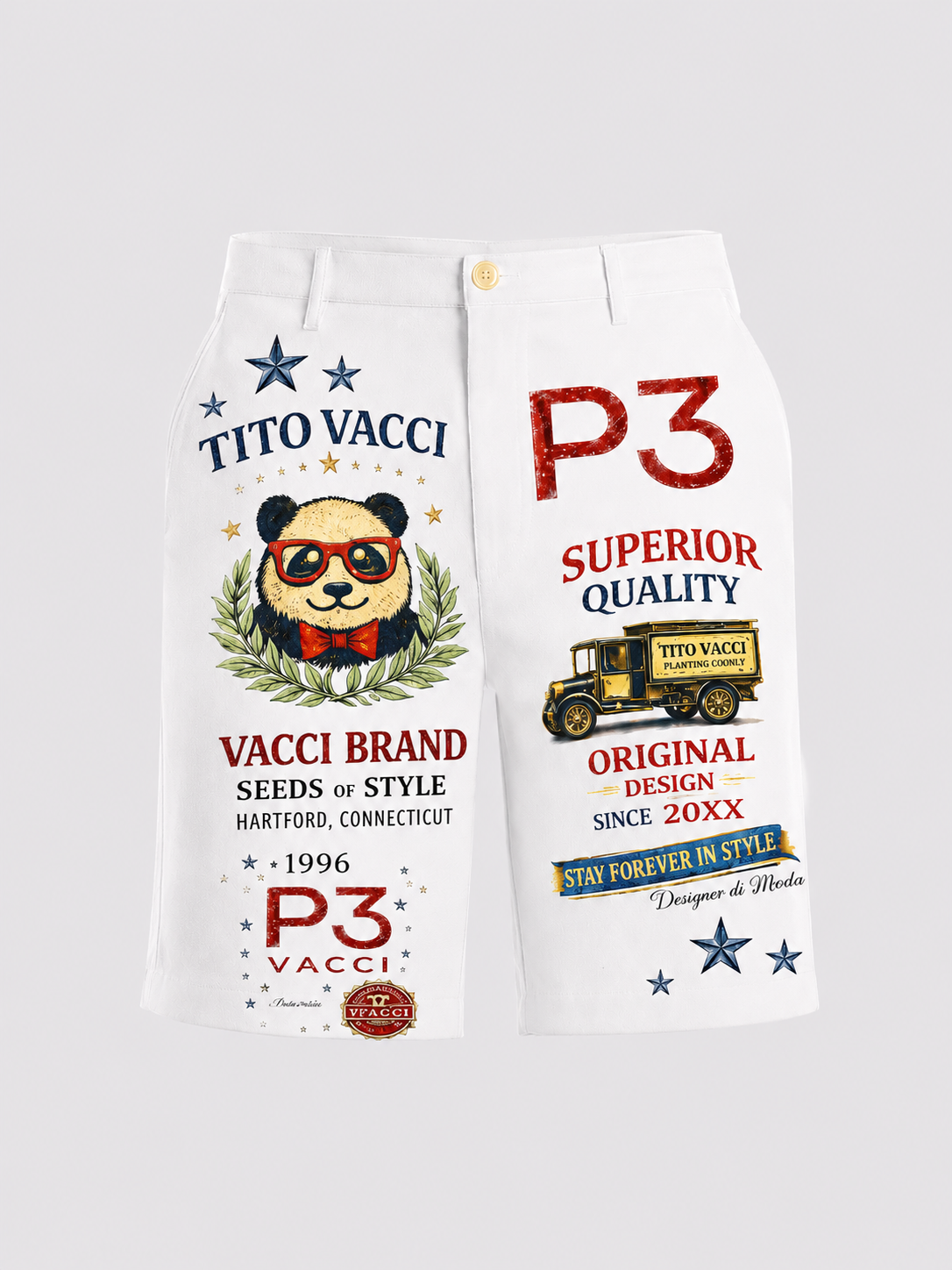 Tito Vacci P3 “Seeds of Style” Luxury Shorts - Image 2