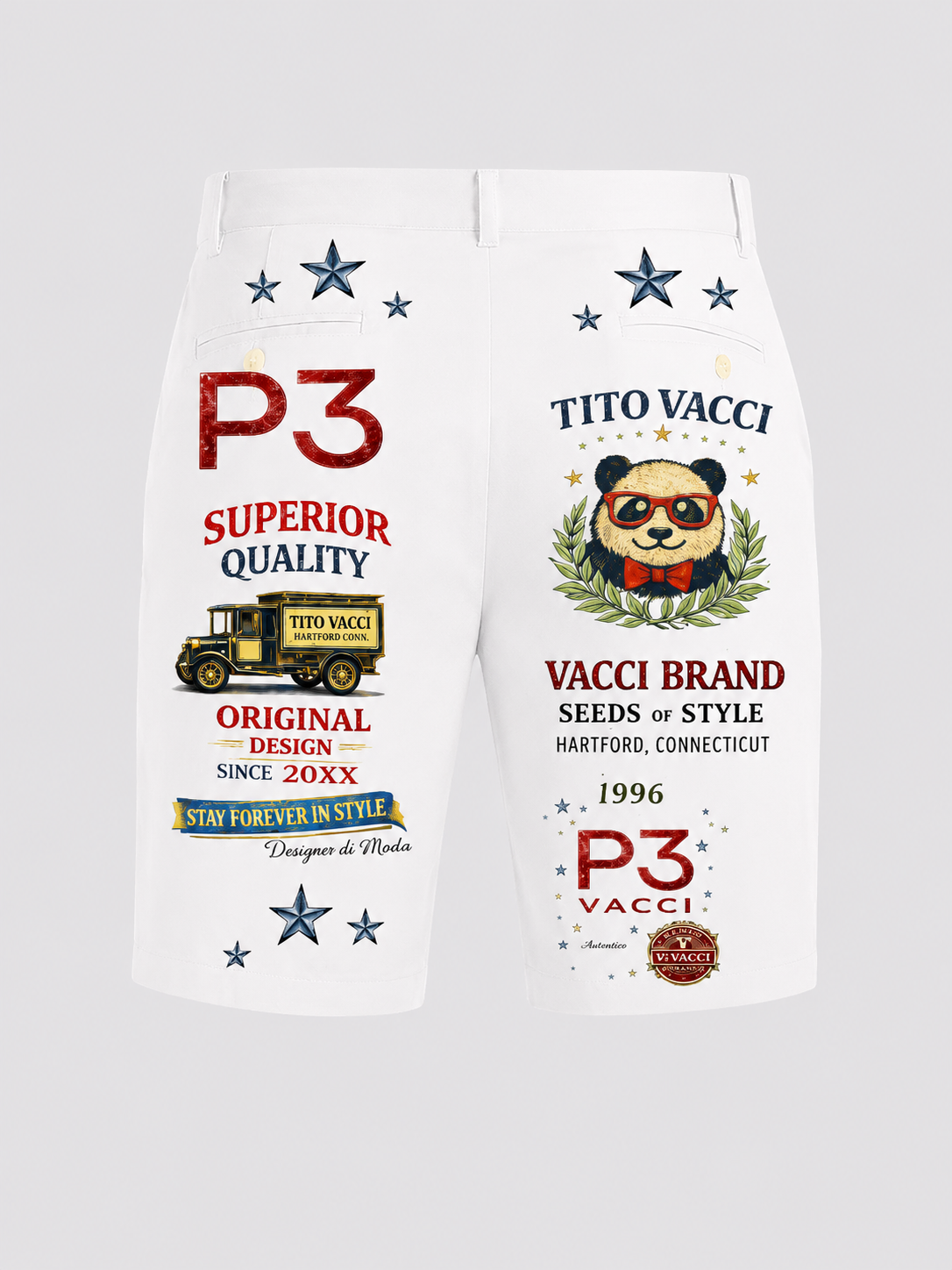 Tito Vacci P3 “Seeds of Style” Luxury Shorts - Image 3